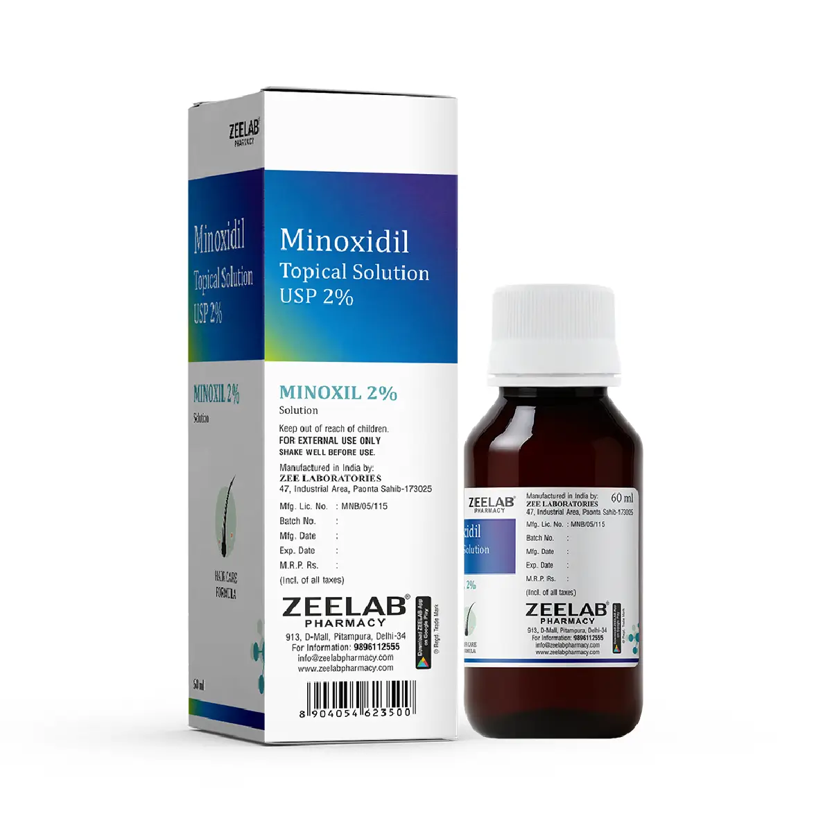 Minoxil 2% Topical Solution For Hair Growth