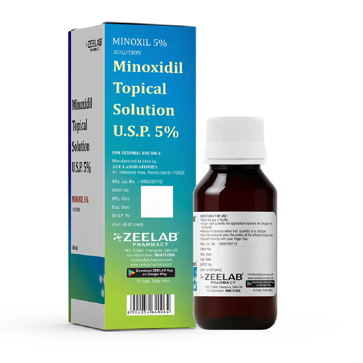 Minoxil 5% Topical Solution | For Hair Growth