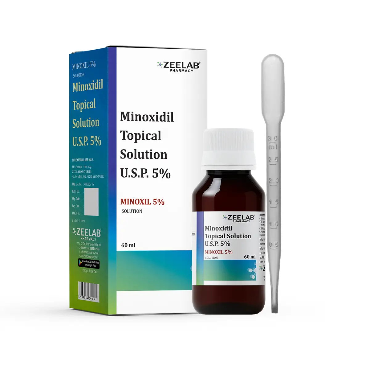 Minoxil 5% Topical Solution For Hair Growth