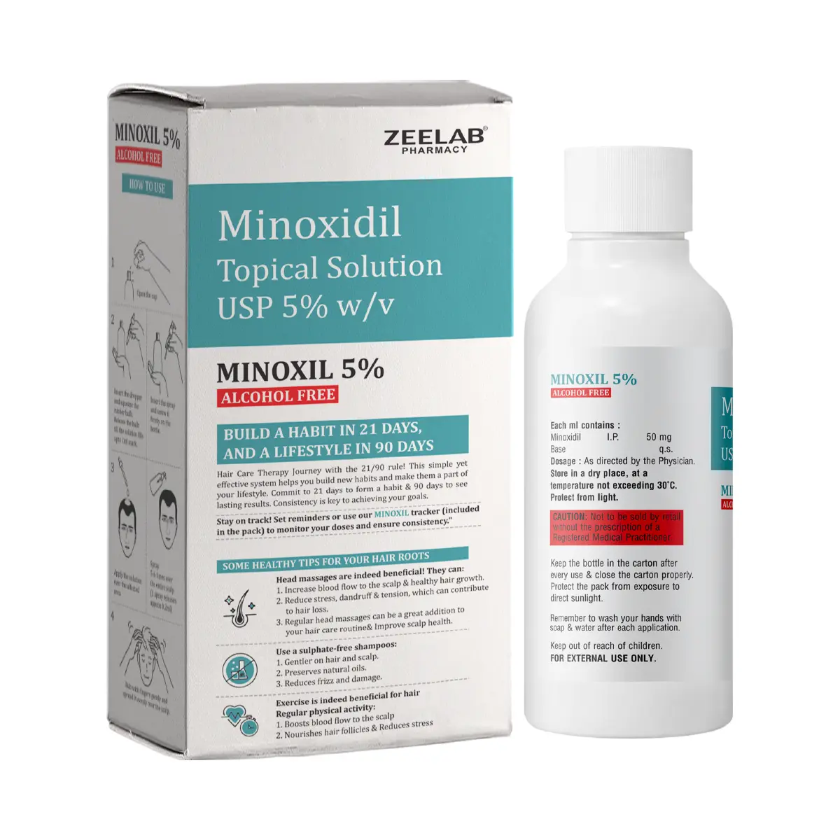 Minoxil Minoxidil 5% Alcohol Free Solution