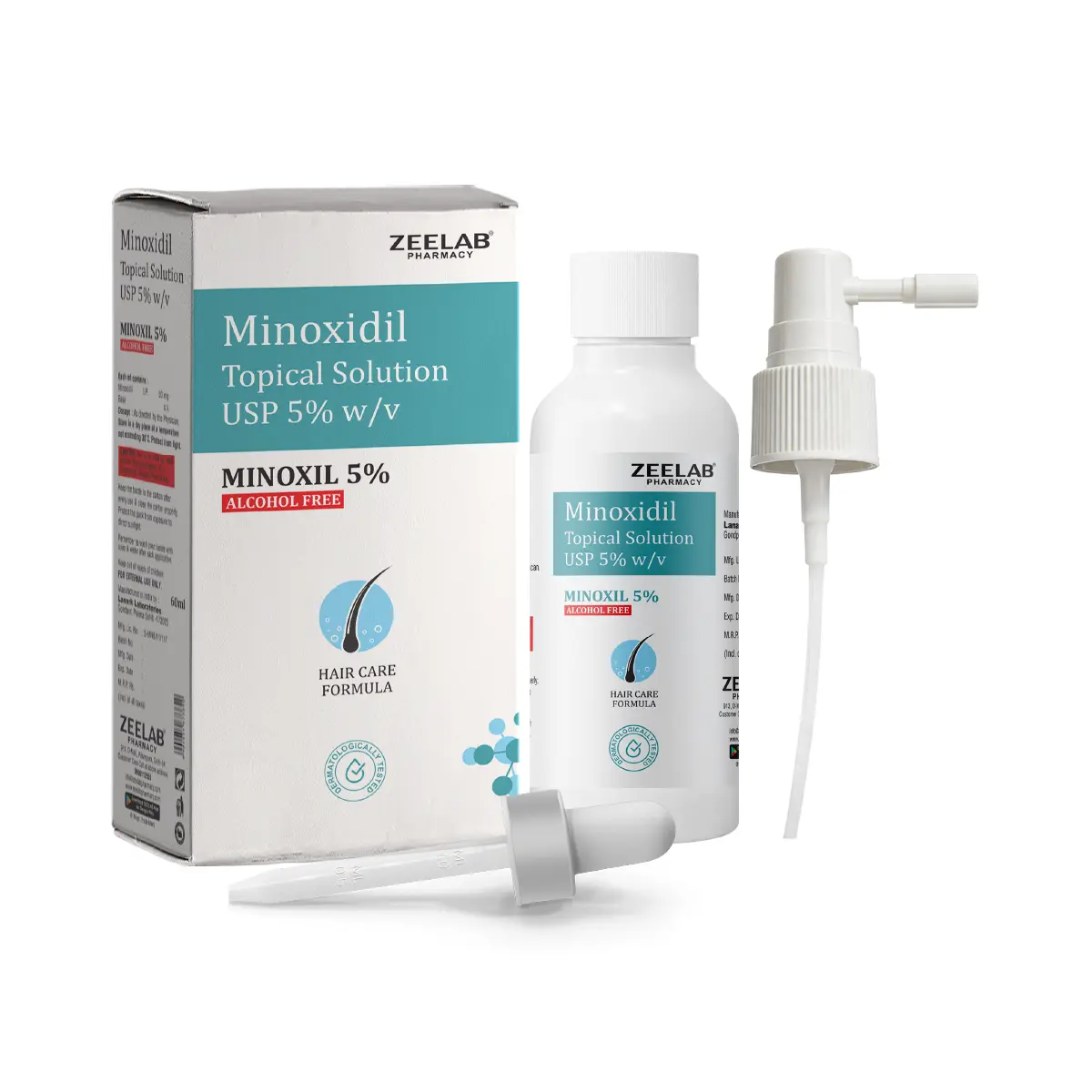 Minoxil 5% Alcohol Free Solution 60ml | For Hair Growth
