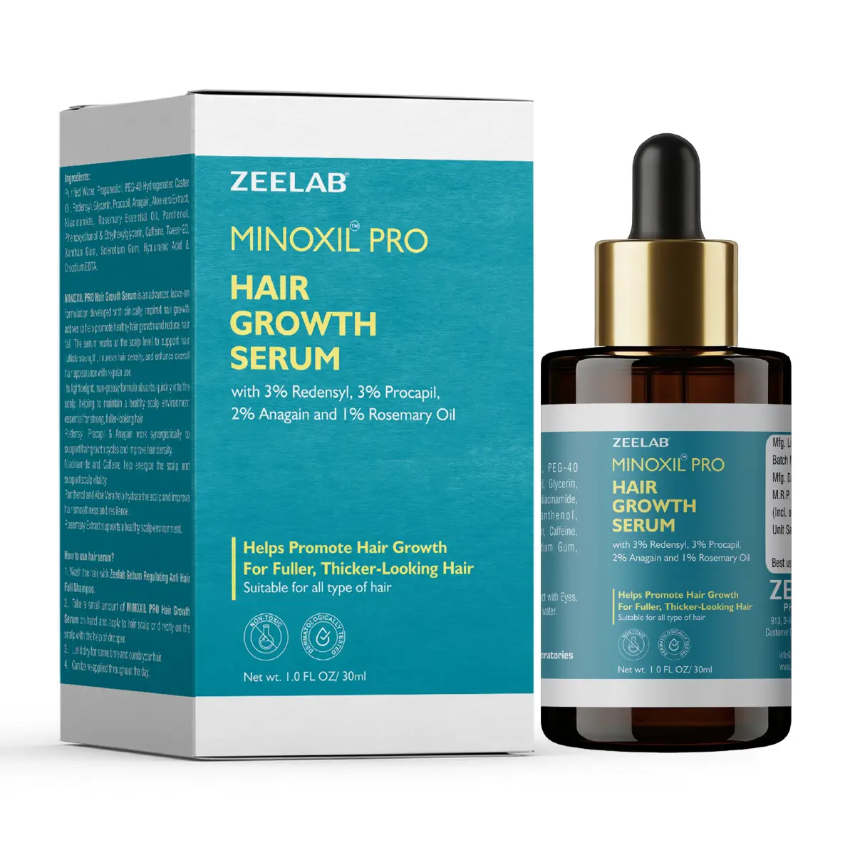 Zeelab Minoxil Pro Hair Growth Serum
