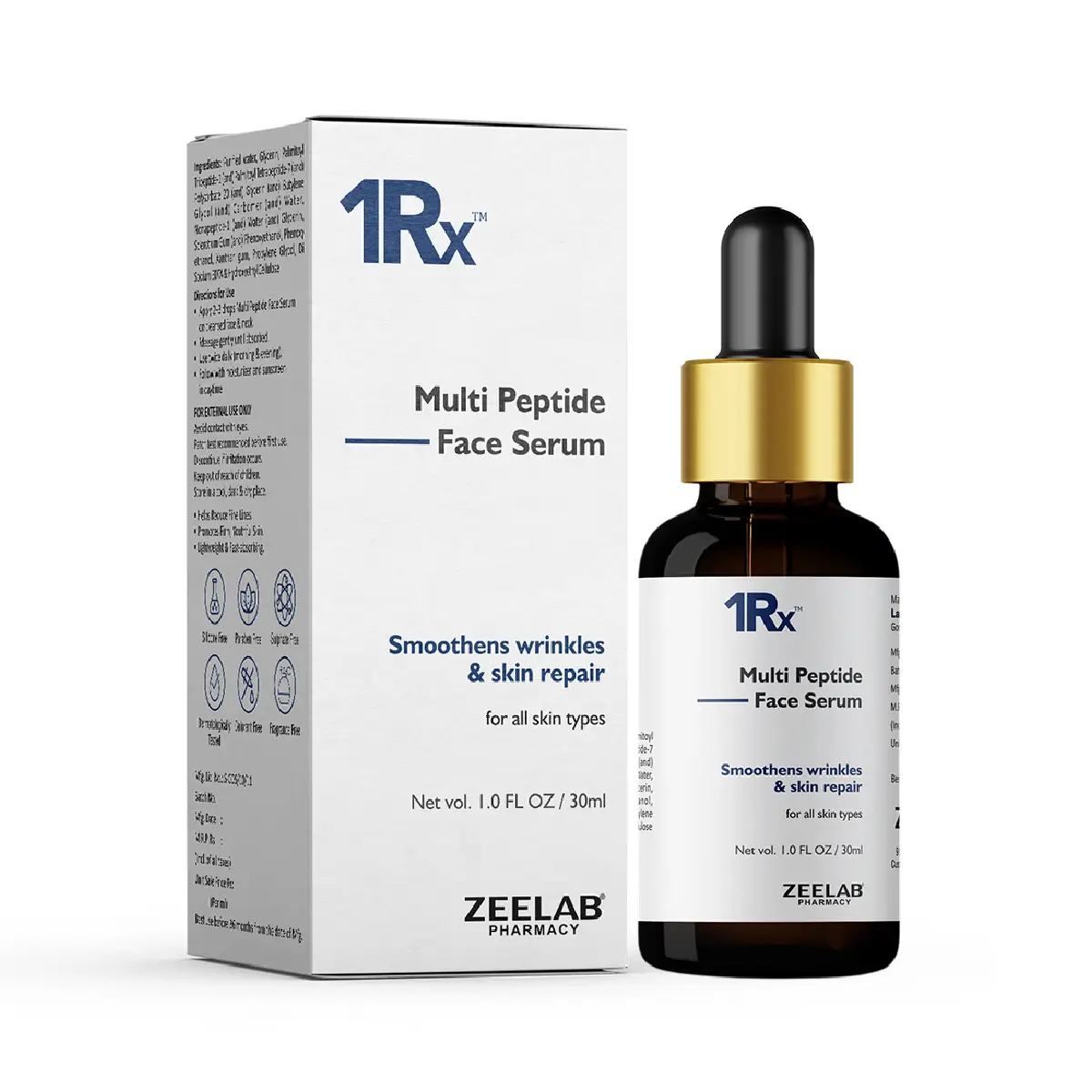 1RX Multi Peptide 10% Face Serum
