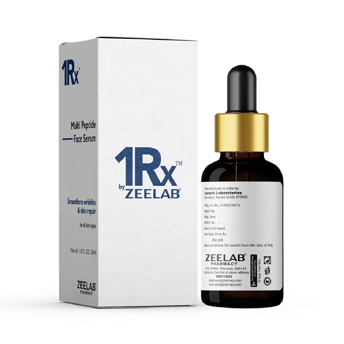 1RX Multi Peptide 10% Face Serum
