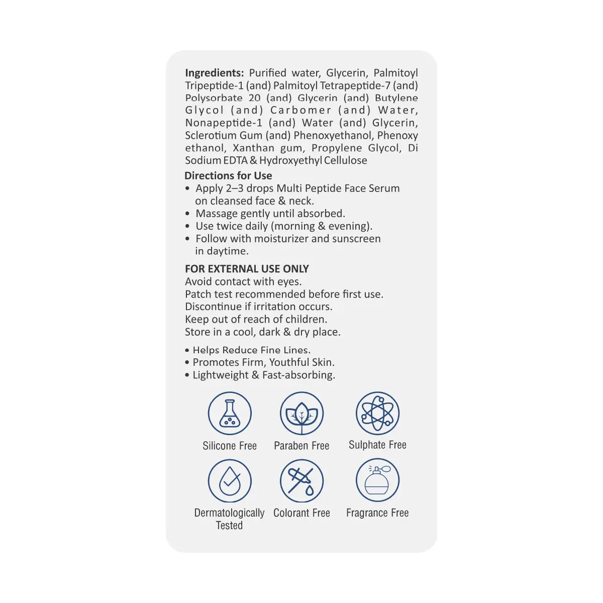 1RX Multi Peptide 10% Face Serum