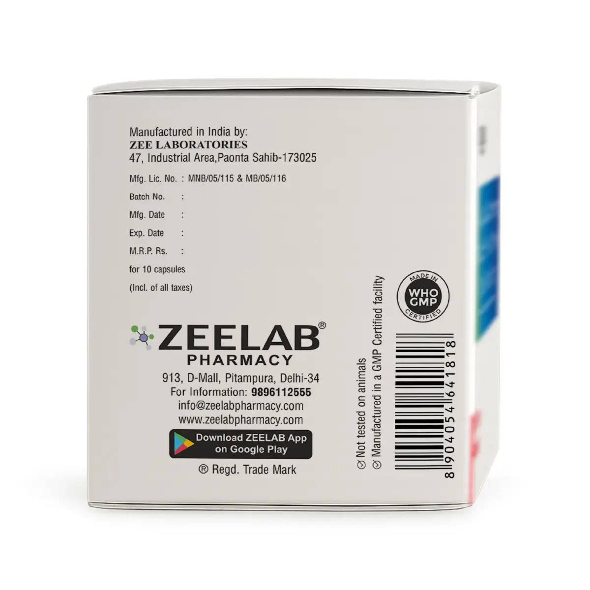 MY12 Forte Capsule | High-Strength Vitamin B12 Supplement for Energy & Nerve Health