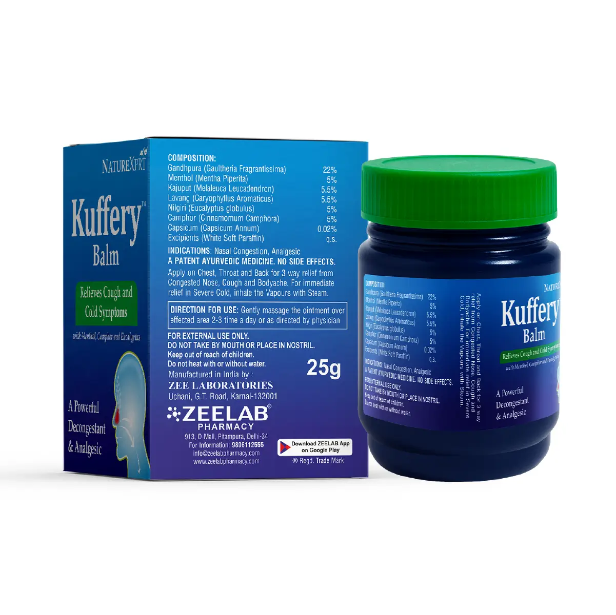 NatureXprt Kuffery Balm 25 gm | For Cough & Cold