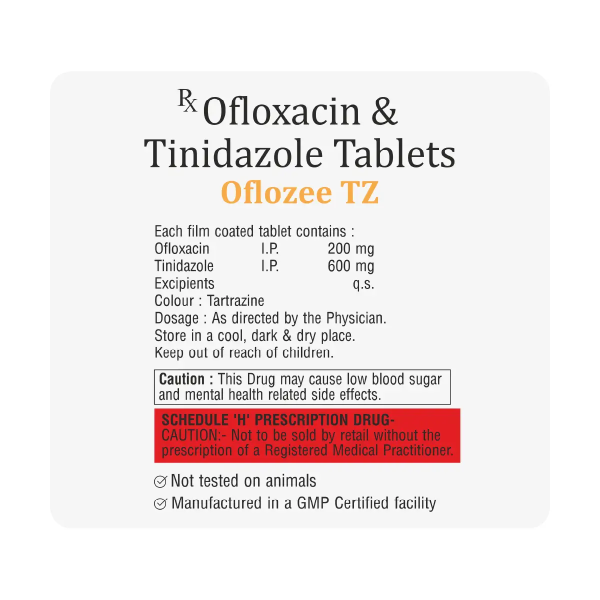 Oflozee TZ Tablet 