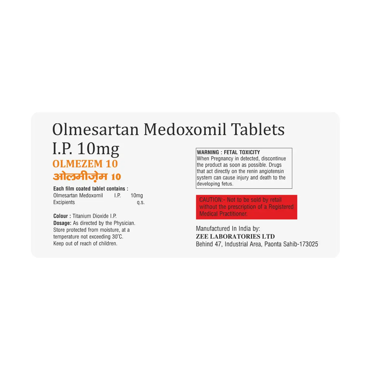 Olmezem 10 Tablet