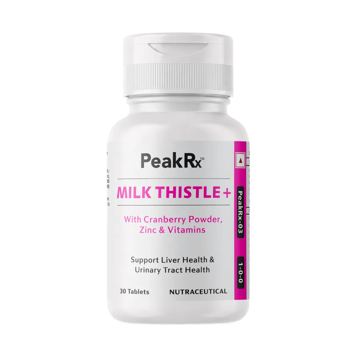 Peak Rx Milk Thistle 30 Tablet | Liver Health & Wellness Support
