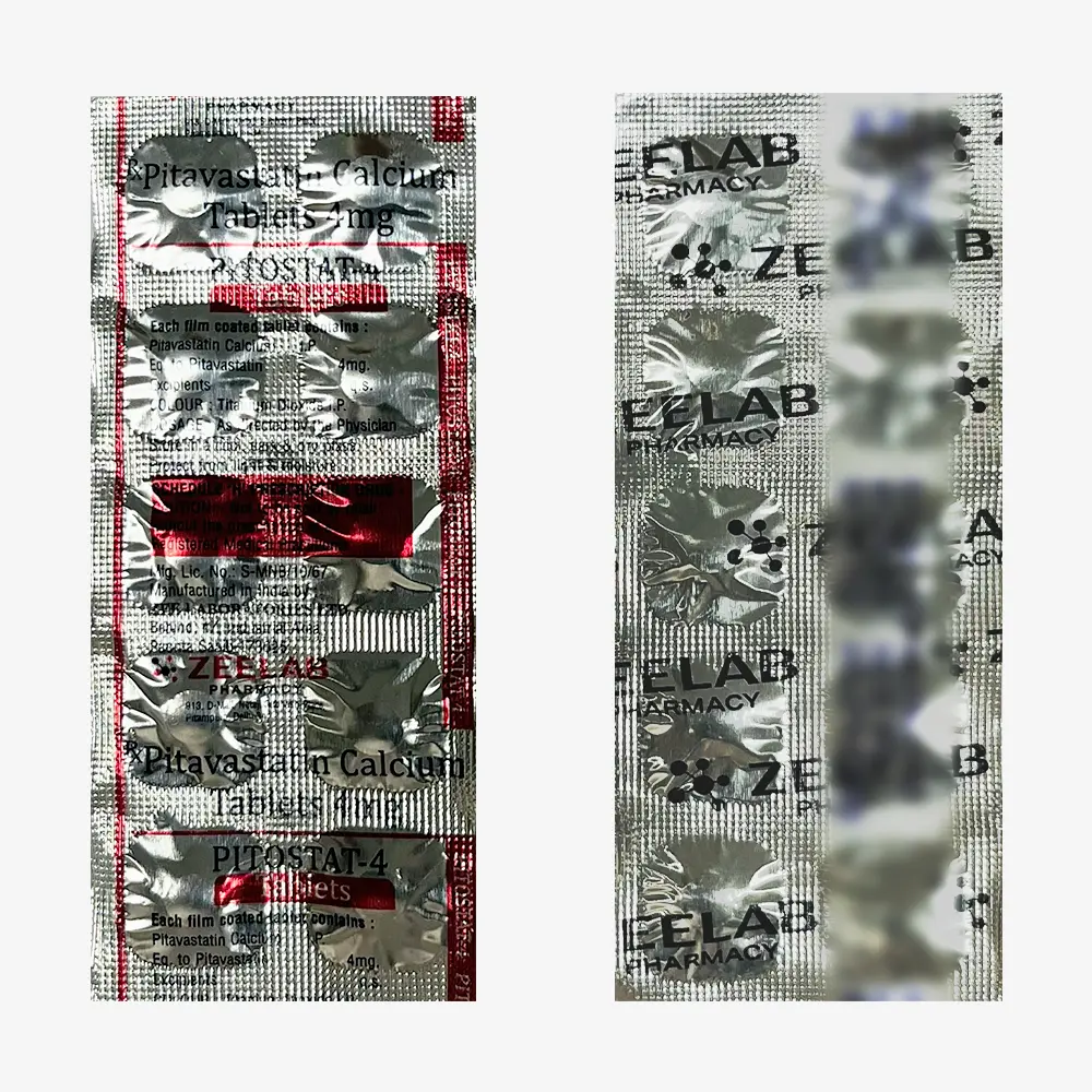 Pitostat 4 | Pitavastatin 4mg Tablet | Strip of 10 Tablets