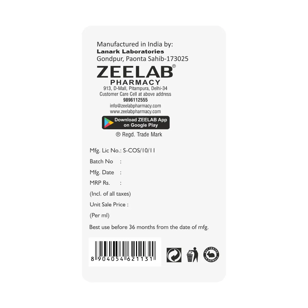 Zeelab Retinol 1% Face Serum