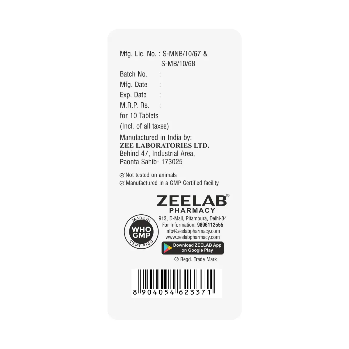 Sefjim CL 325 | Cefixime 200mg + Clavulanic Acid 125mg Antibiotic Tablet | Strip of 10 Tablets
