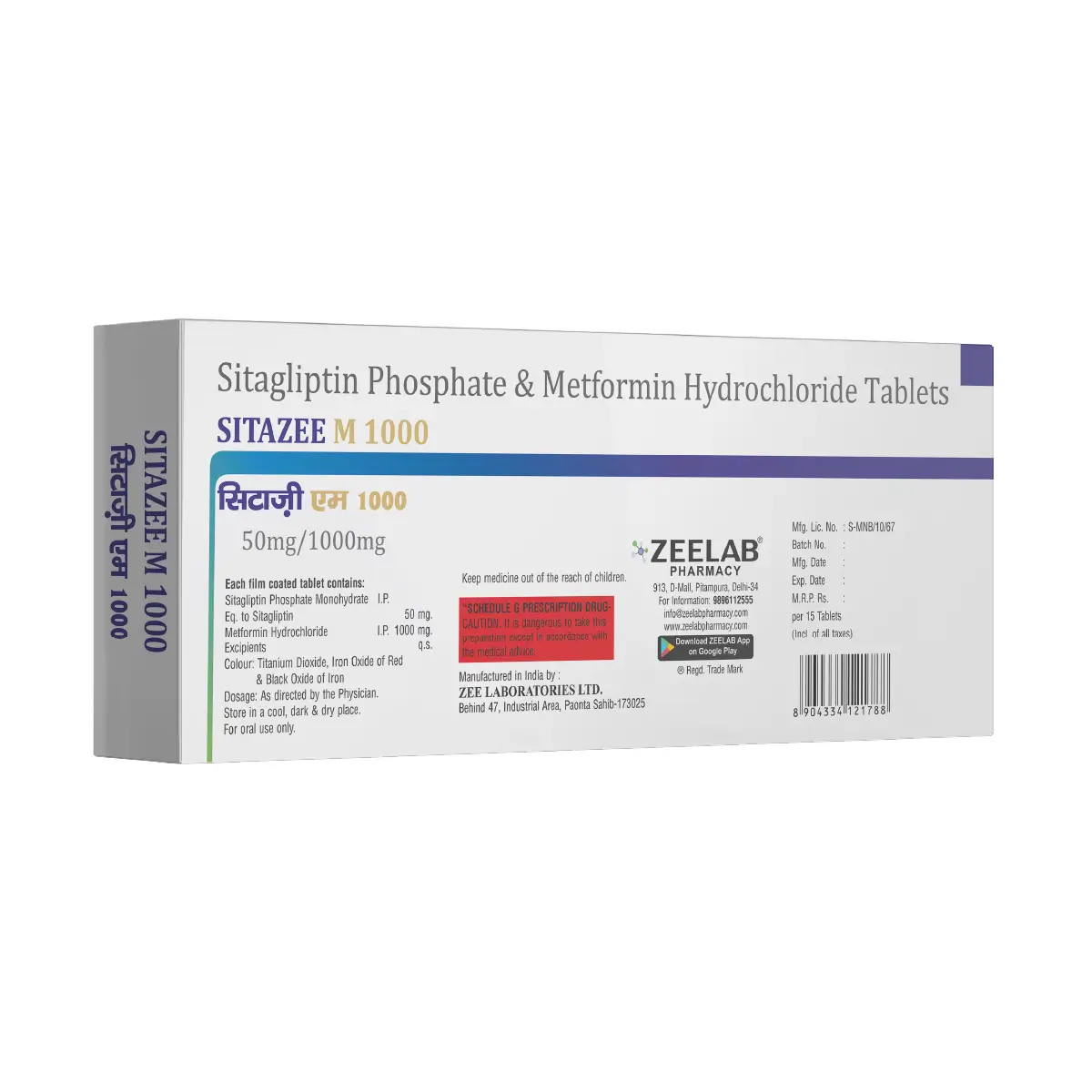 Sitazee M 1000 Tablet