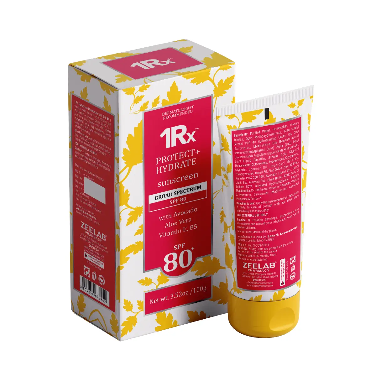 Sunscreen SPF 80+ | High SPF Sunscreen | Daily Sun Care