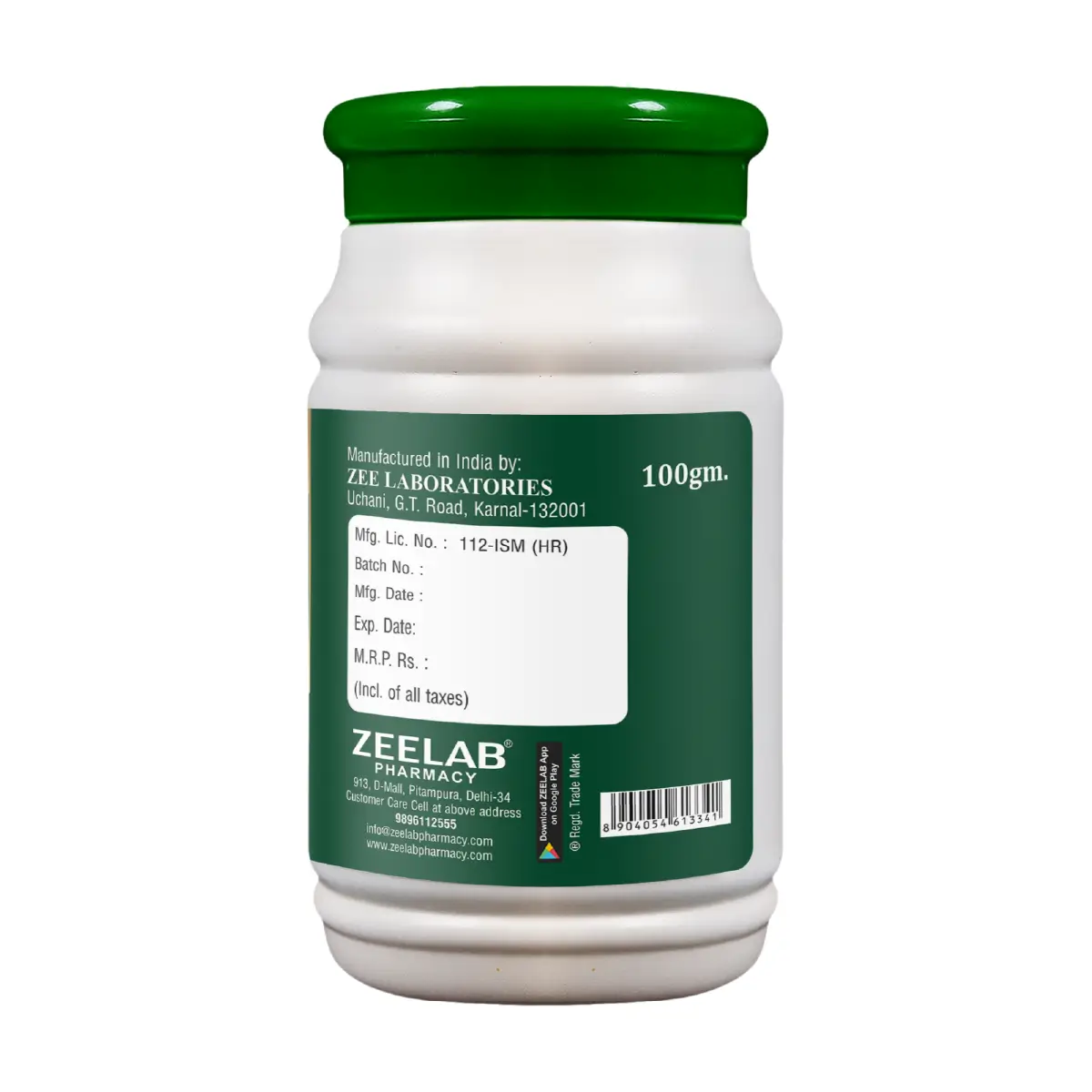 Zeelab Swet (Safed) Musli Churna 100gm | Fertility, Strength and Immunity