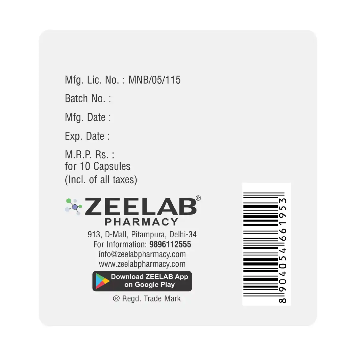 Tacrosze 0.5 | Tacrolimus 0.5mg Capsule | Strip of 10 Capsules