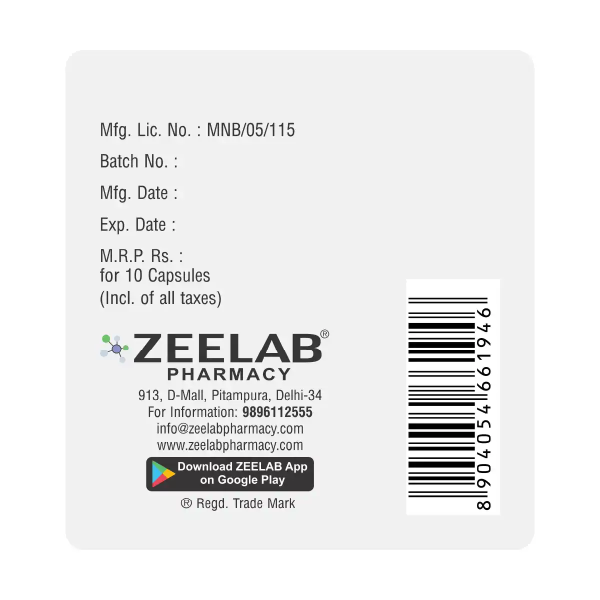 Tacrosze 1 | Tacrolimus 1mg Capsule | Strip of 10 Capsules