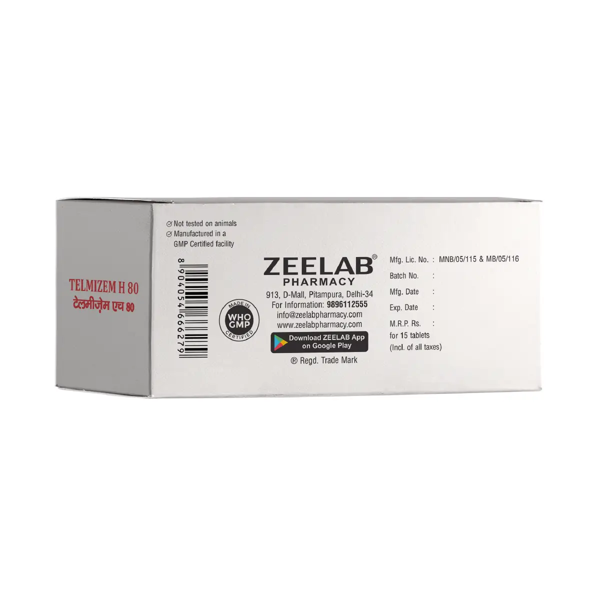 Telmizem H 80 Tablet