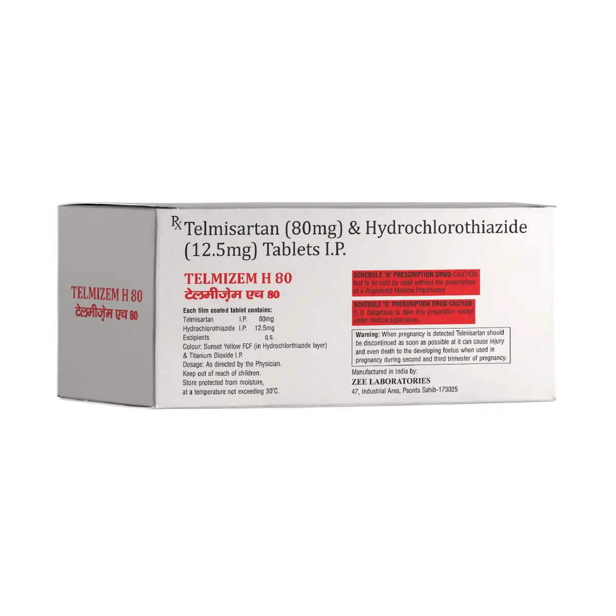 Telmizem H 80 Tablet