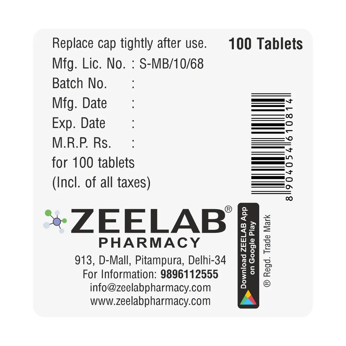Thyronex 100 Tablet
