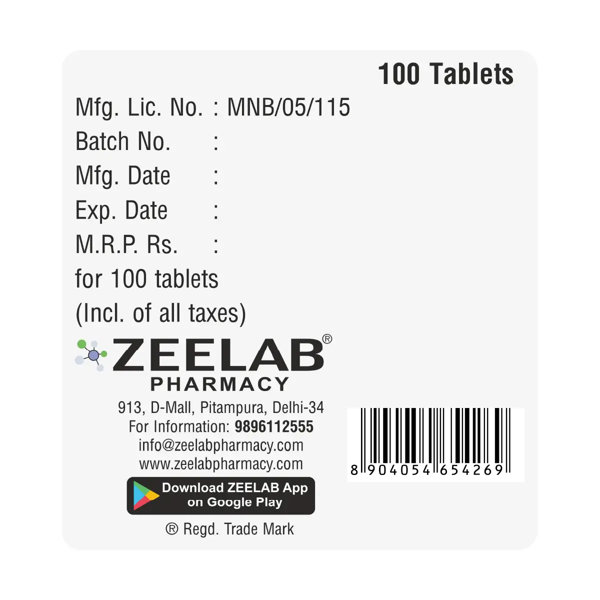 Thyronex 150 Tablet