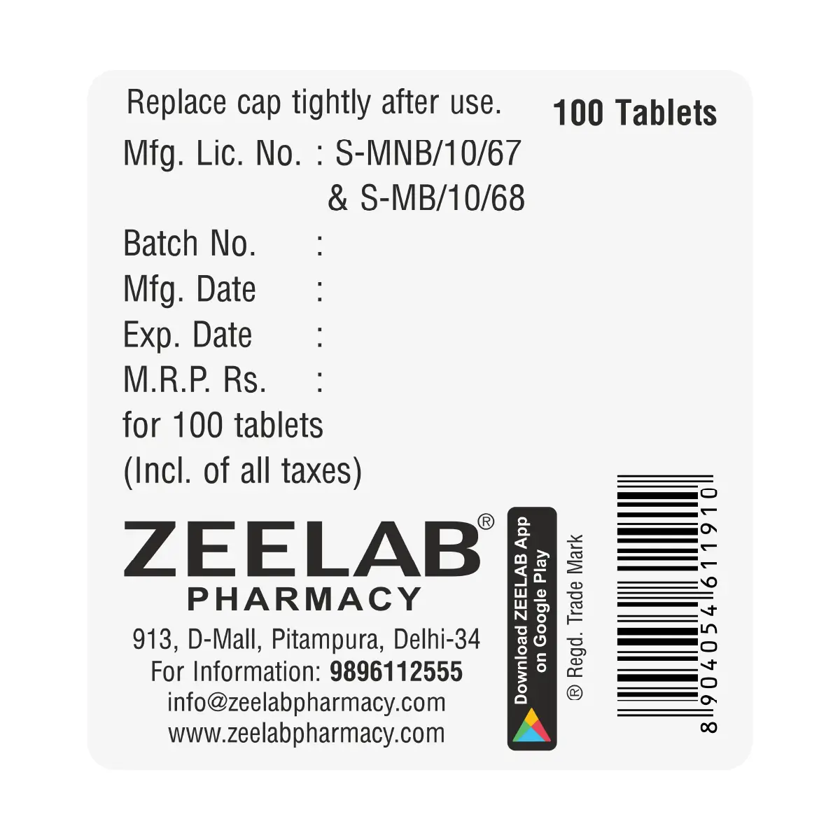 Thyronex 25 Tablet 