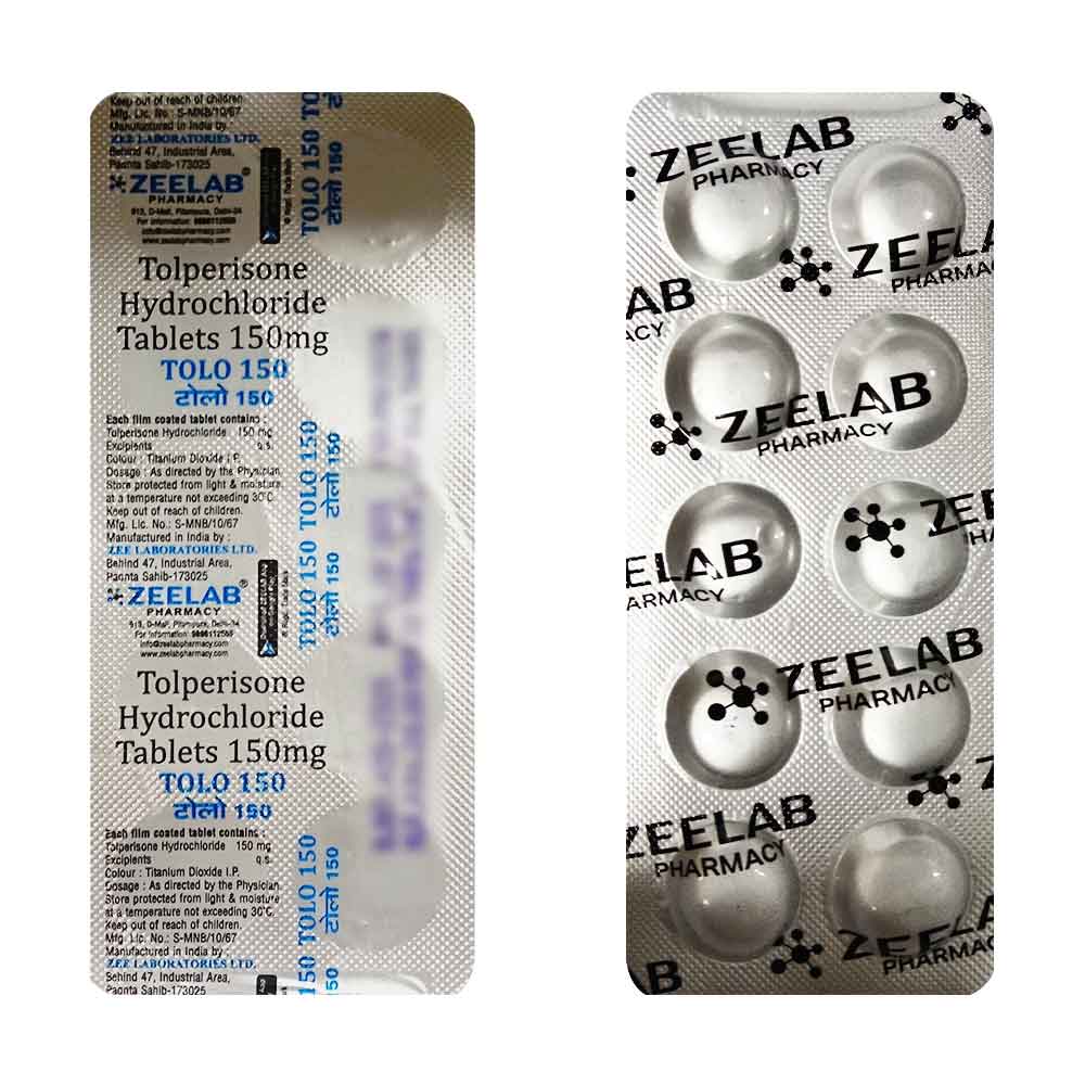 Tolo 150 | Tolperisone 150mg Tablet | Strip of 10 Tablets