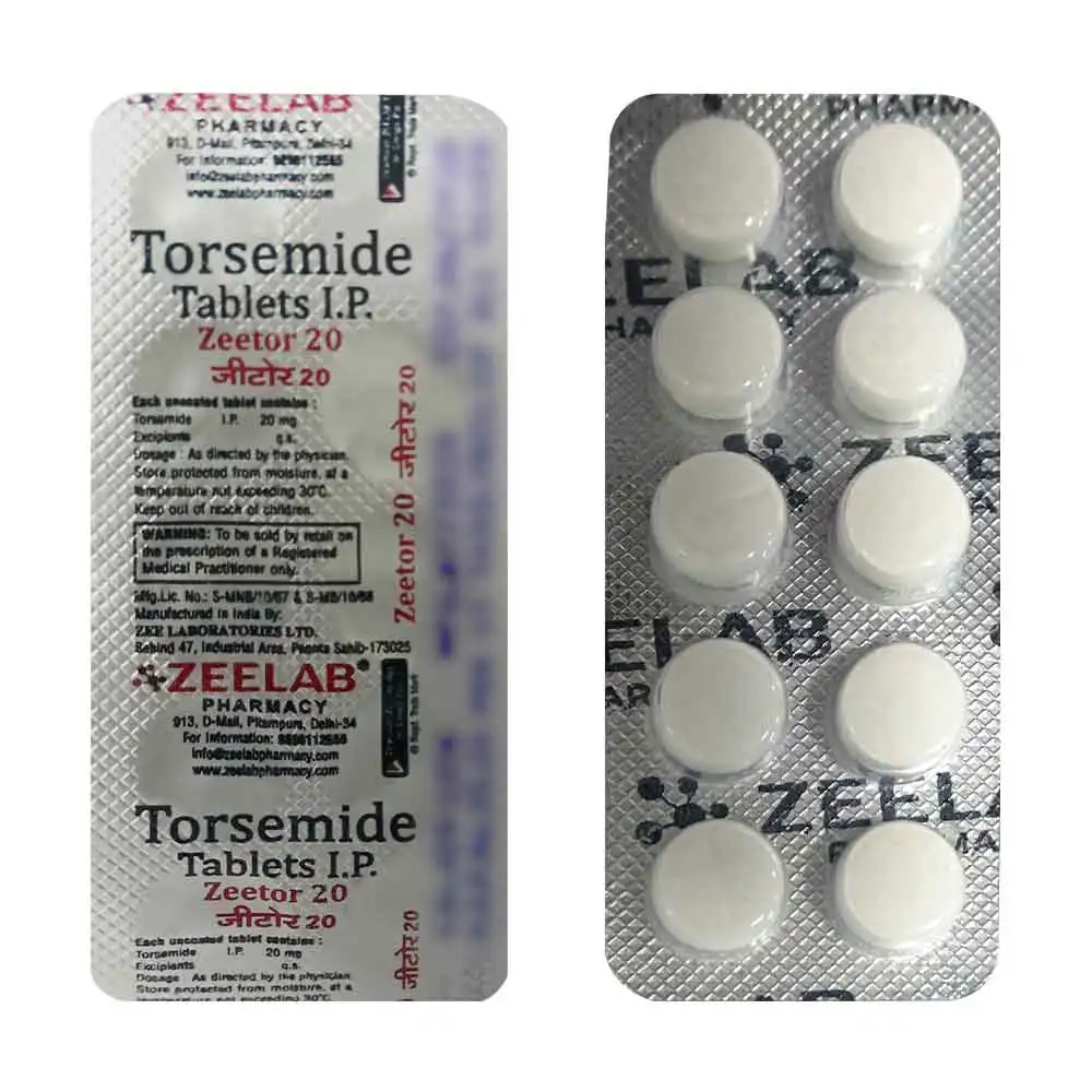 Zeetor 20 | Torsemide 20mg Tablet | Strip of 10 Tablets