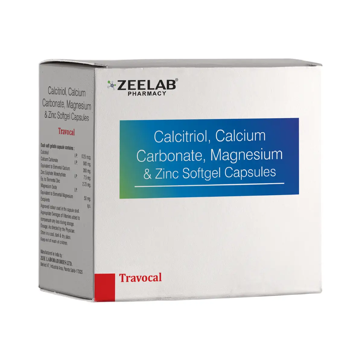 Travocal Calcium Softgel Capsule | For Strong Bones & Calcium Support