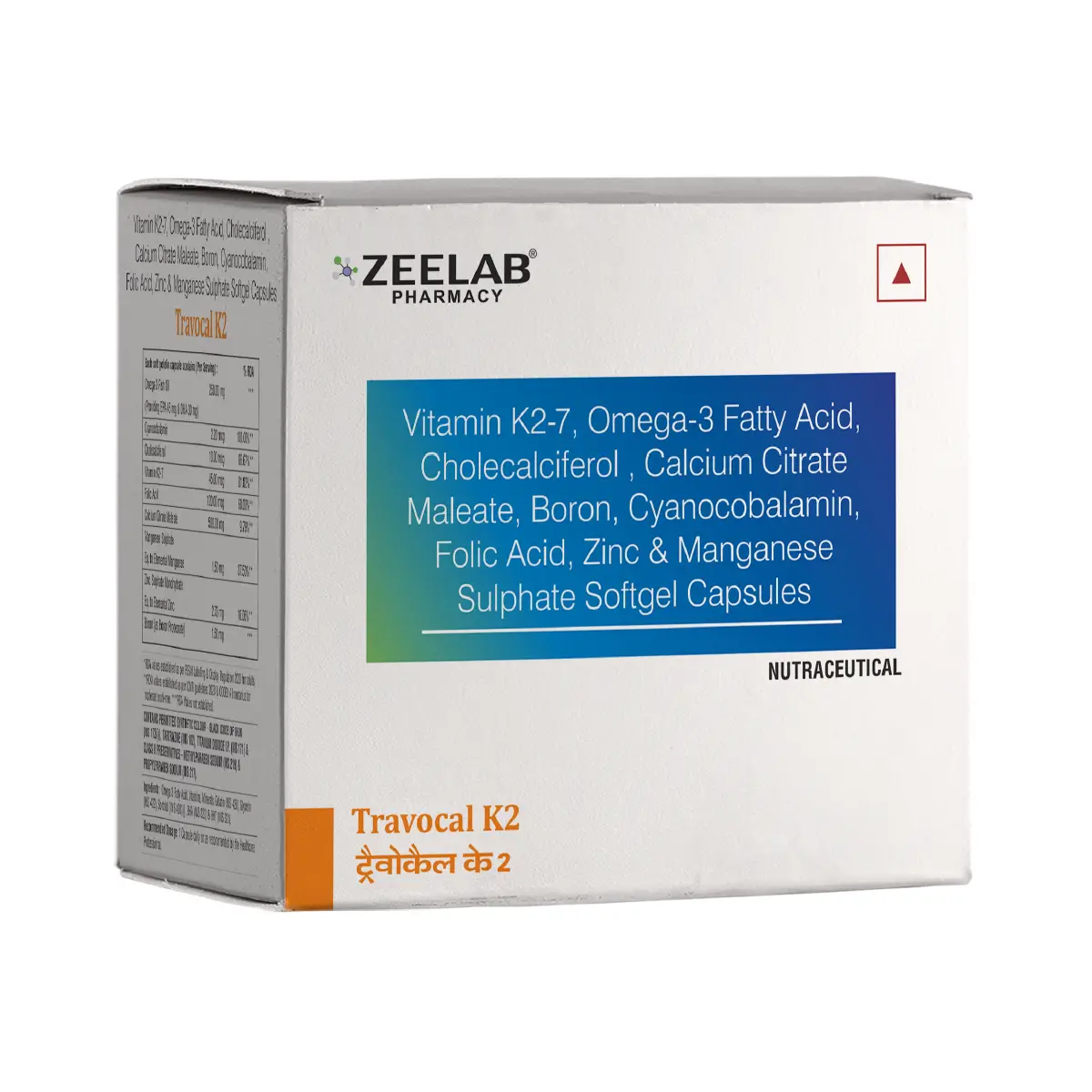 Travocal K2 Calcium Supplement Softgel | Supports Bone Health & Calcium Absorption