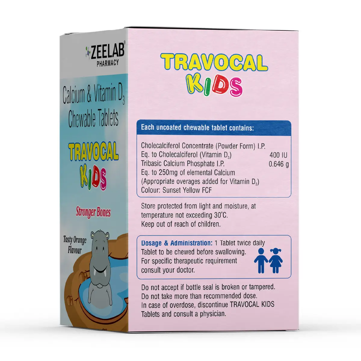 Travocal Calcium Kids Chewable Tablet 