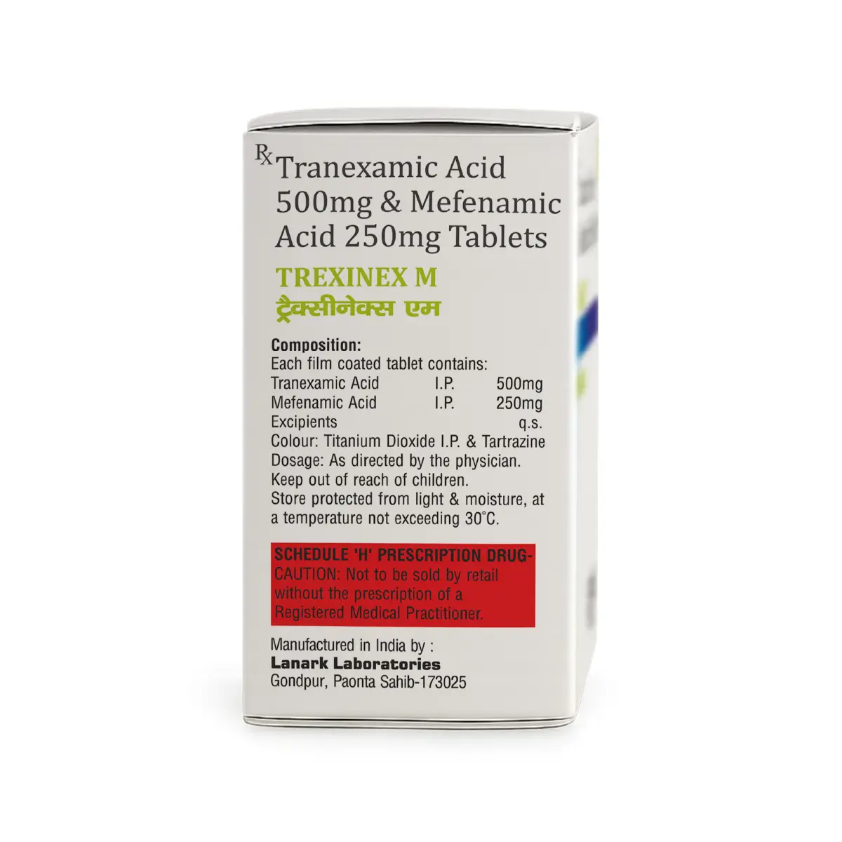 Trexinex M | Tranexamic Acid 500mg + Mefenamic Acid 250mg Tablet | Strip of 10 Tablets