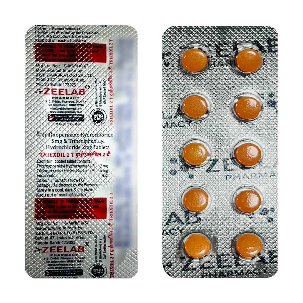 trifluoperazine 5mg trihexyphenidyl 2mg tablet