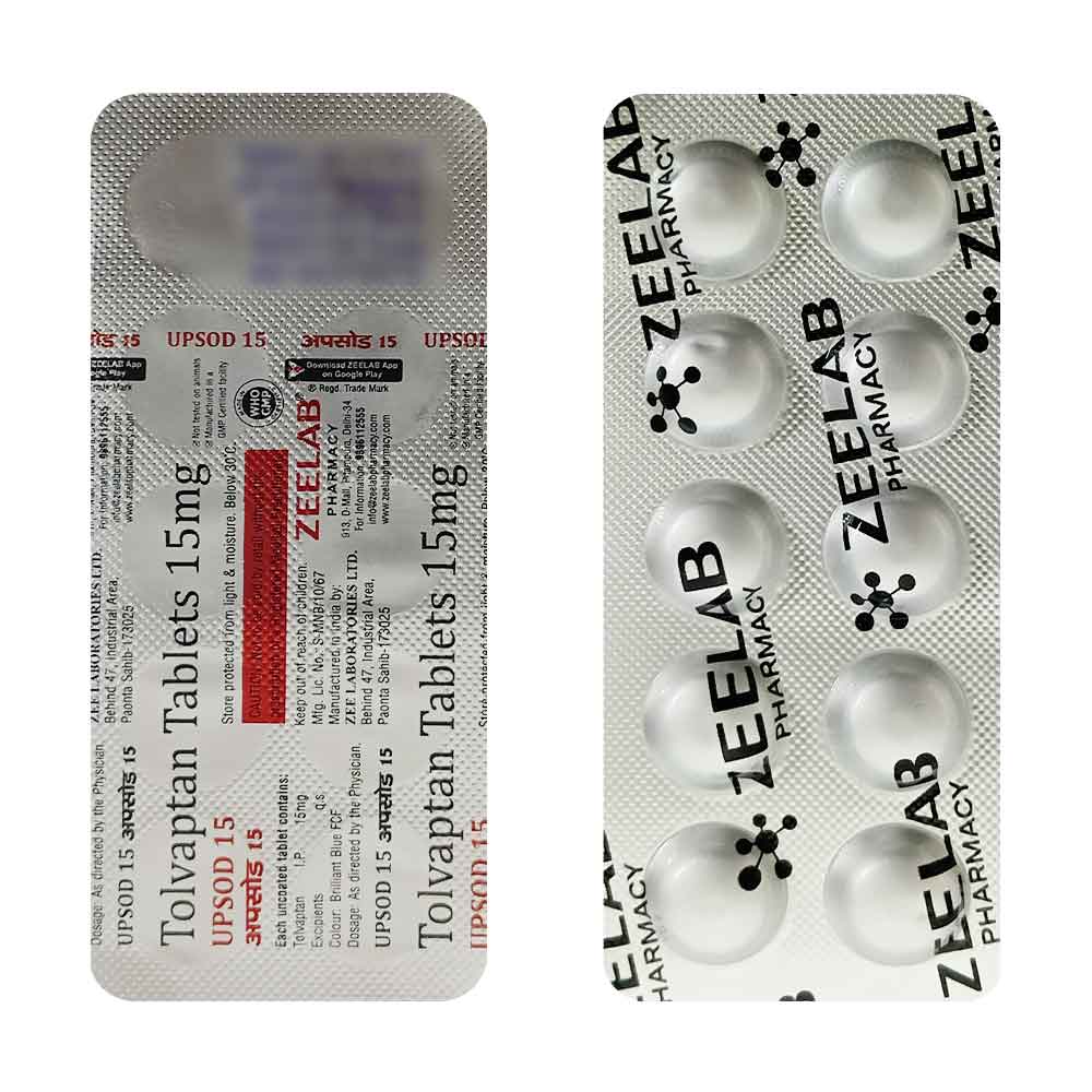 Upsod 15 | Tolvaptan 15mg Tablet | Strip of 10 Tablets