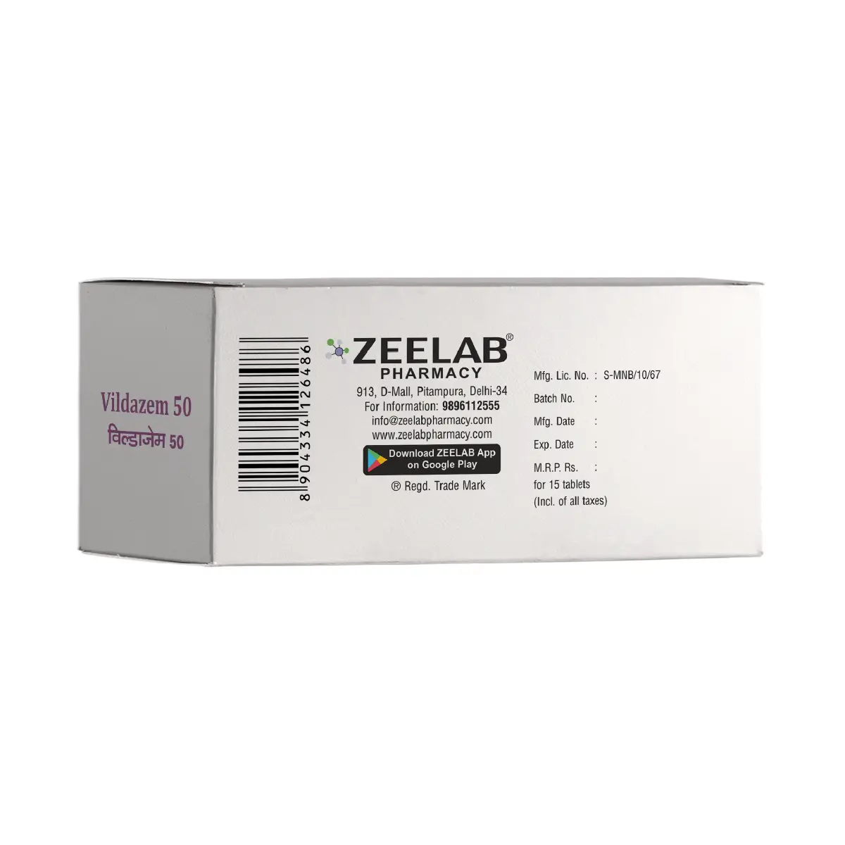 Vildazem 50 Tablet