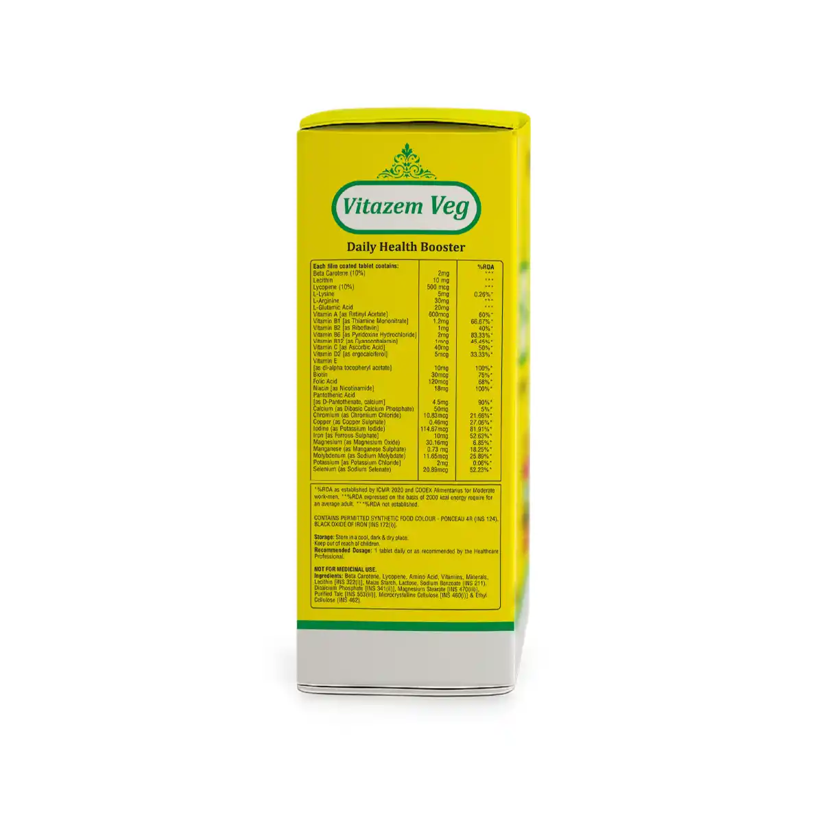 Vitazem Veg Tablet | Complete Multivitamin & Mineral Support for Daily Wellness