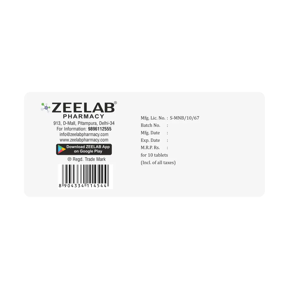 Zanzin Zinc Tablet | Zinc Supplement for Immunity & Zinc Deficiency