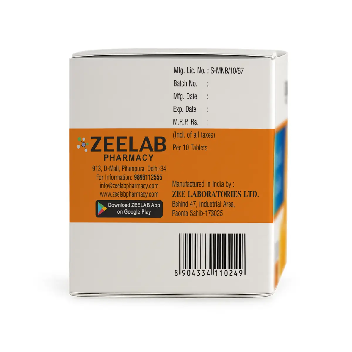 ZEE Vitamin C 500 Chewable Tablet