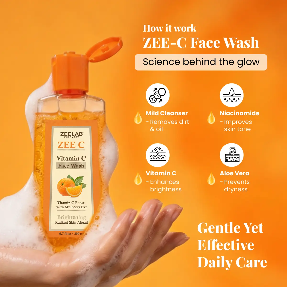 ZEE-C Vitamin C Face Wash 200ml