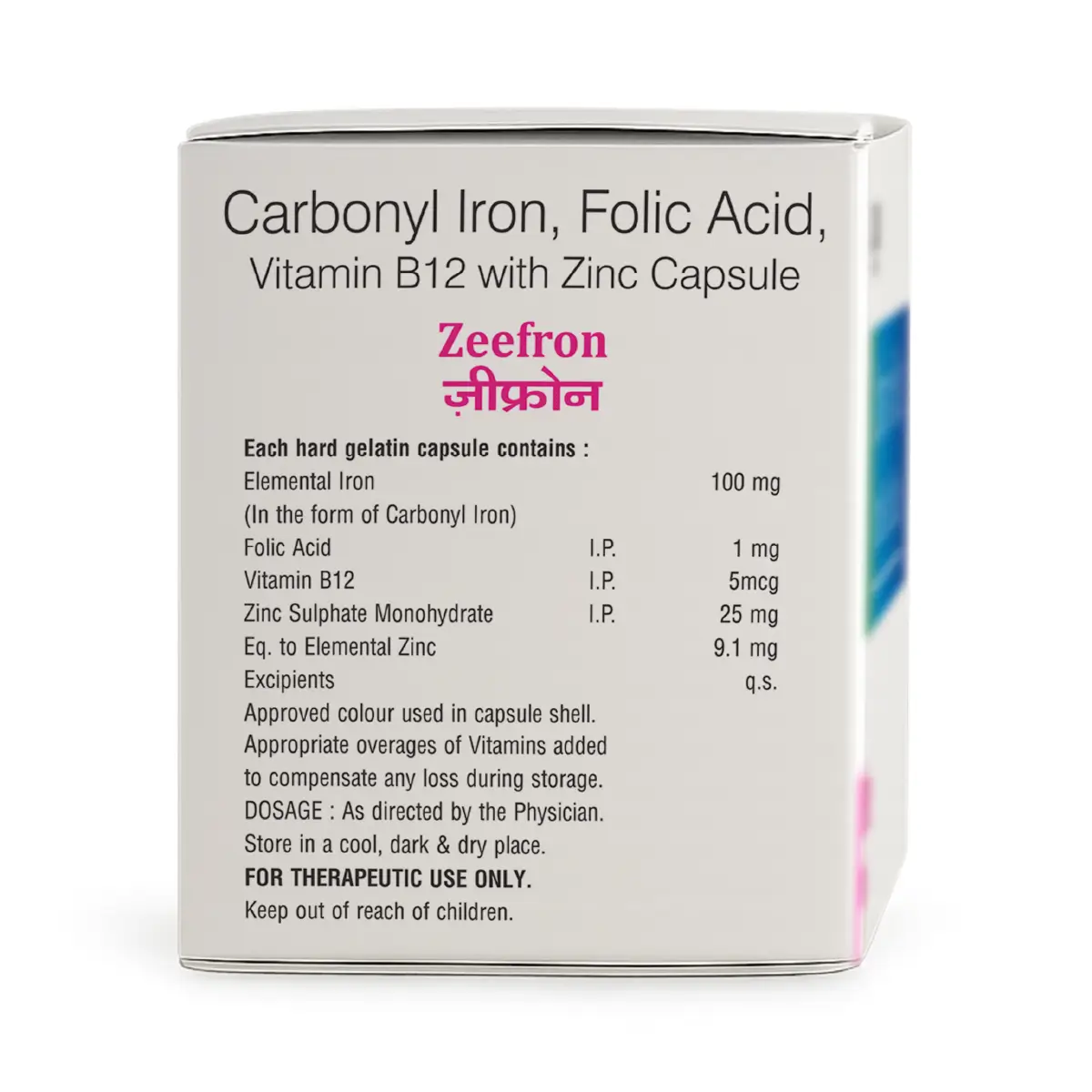 Zeefron Capsule | Supports Healthy Blood, Reduces Weakness & Boosts Energy