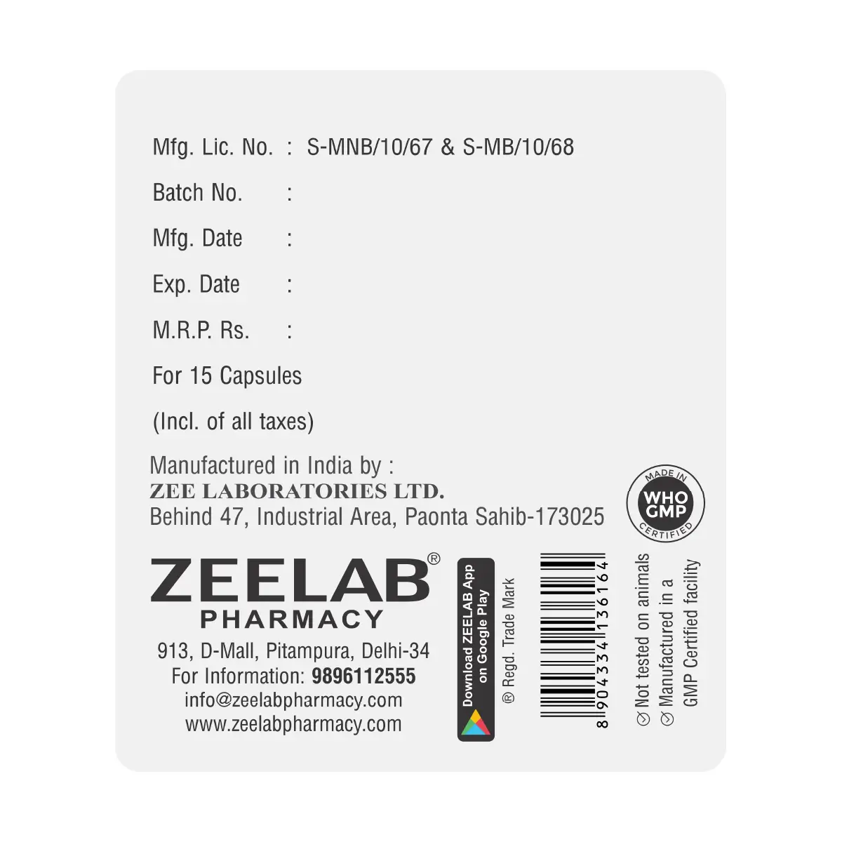 Zeefron Capsule | Supports Healthy Blood, Reduces Weakness & Boosts Energy