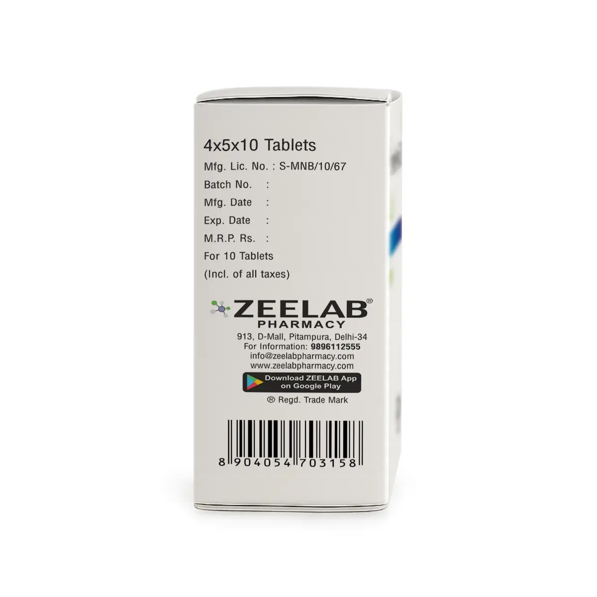 Zeeftal Abdominal Pain Tablets