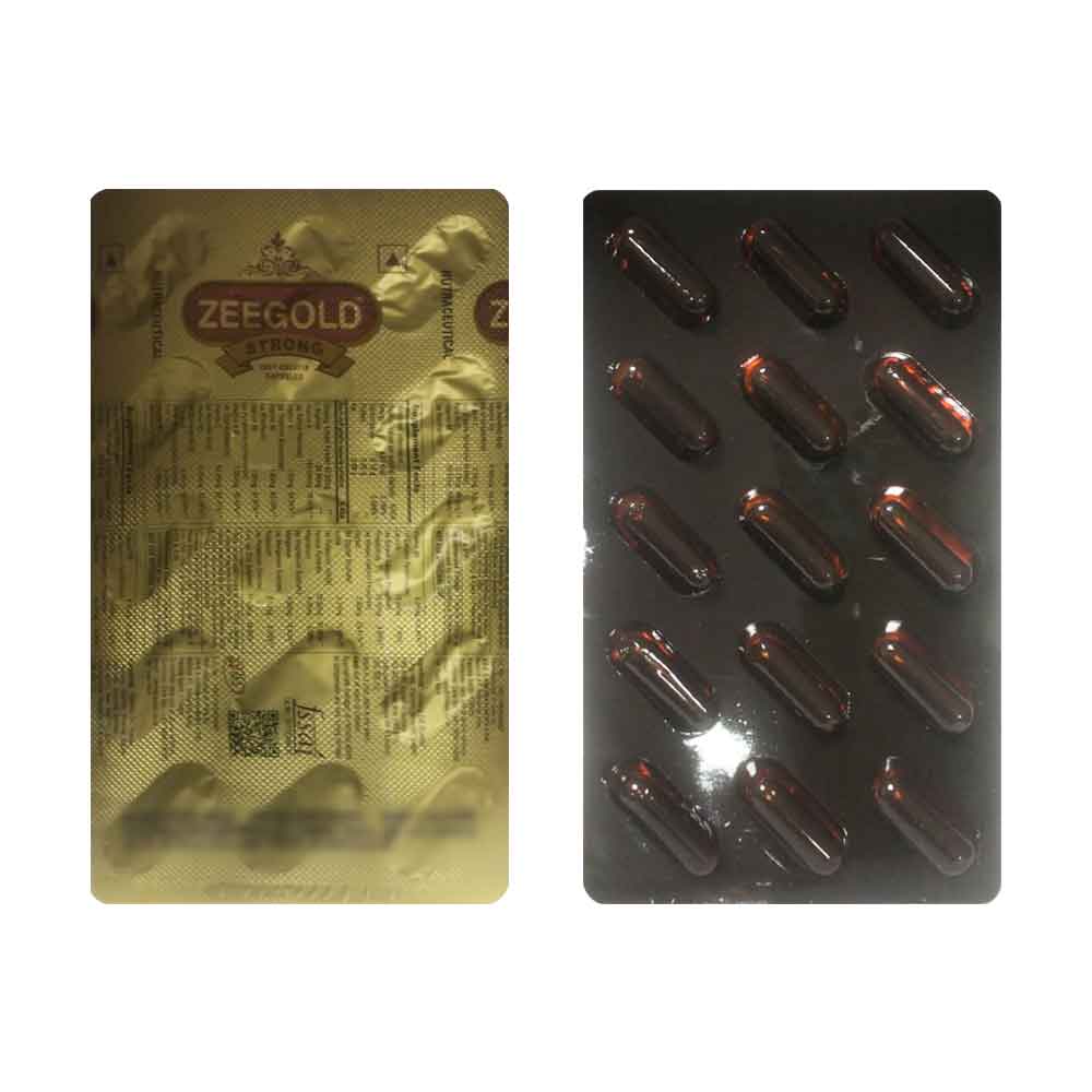 Zeegold Strong Men 15 Capsule | Helps Boost Strength, Stamina & Energy