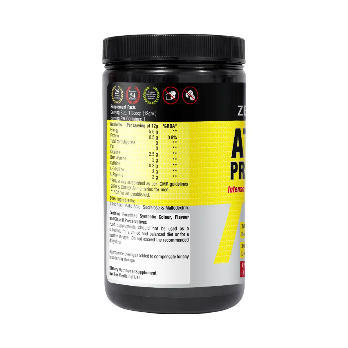 Zeelab Athlete Pre Workout - Watermelon Flavour