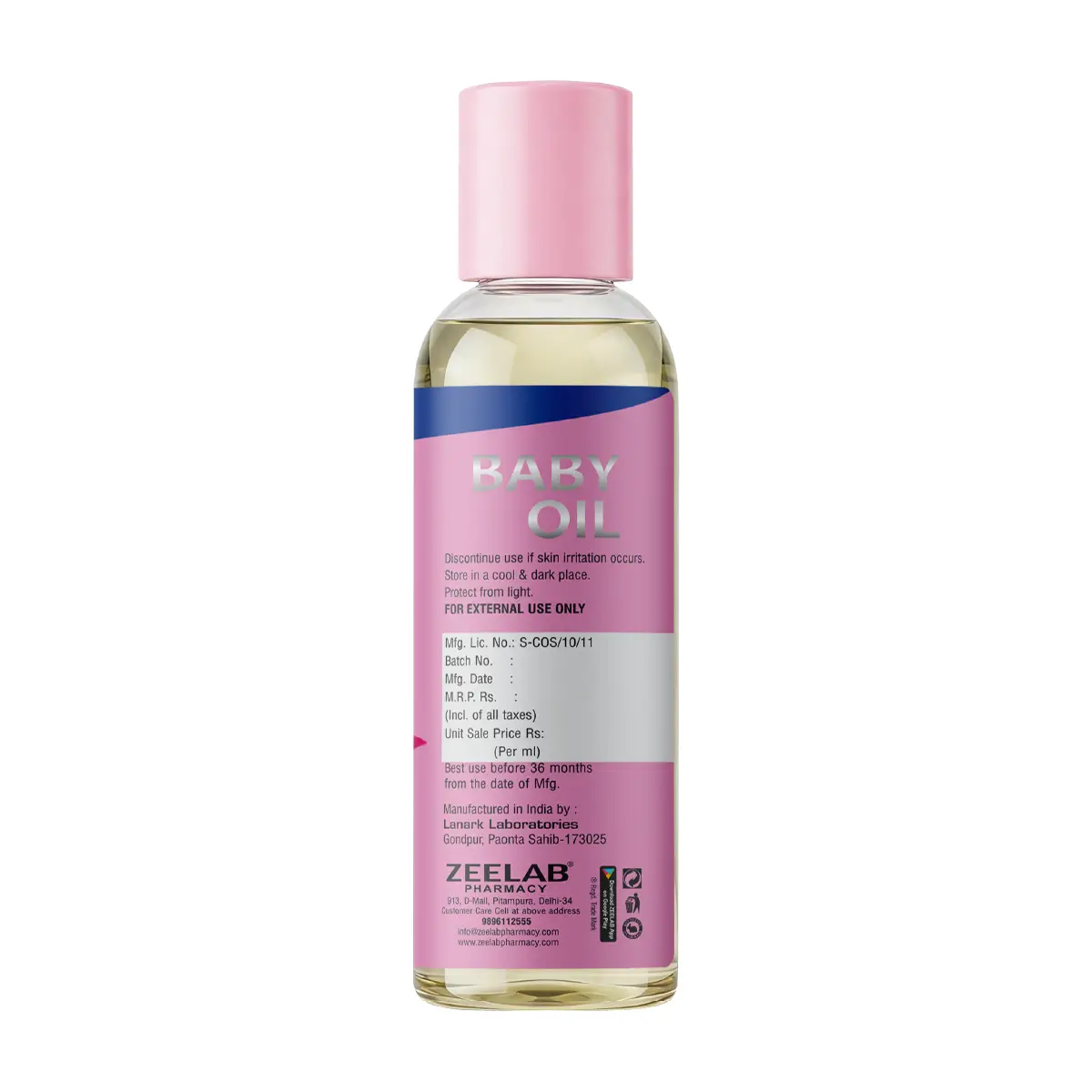 Zeelab Baby Oil 200ml | Gentle Baby Massage Oil