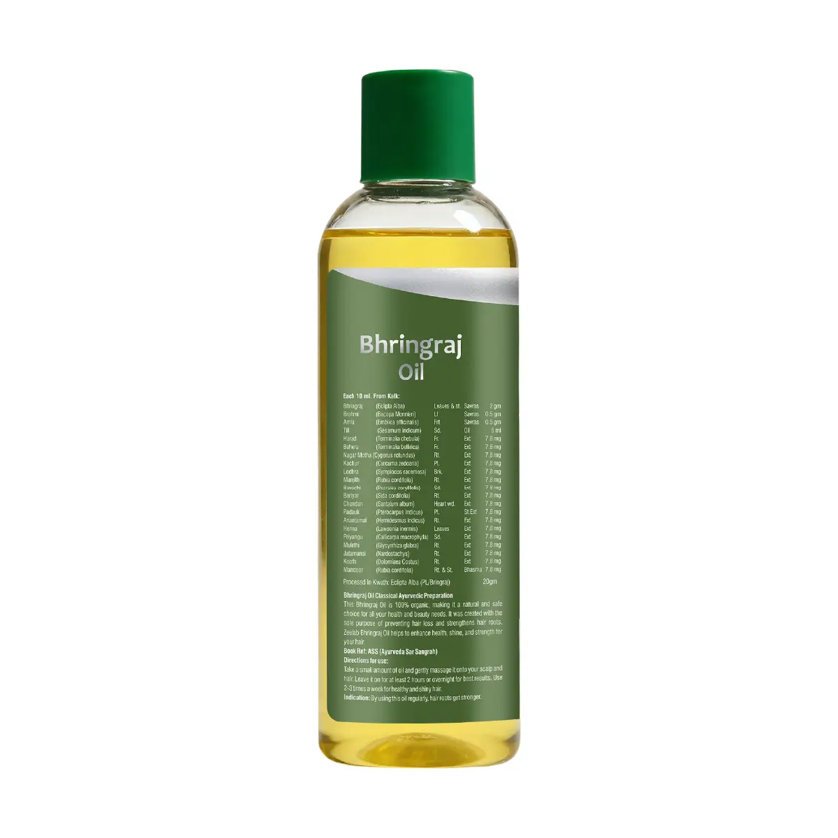 Zeelab Bhringraj Hair Oil | Ayurvedic Hair Oil for Hair Fall Control & Hair Growth