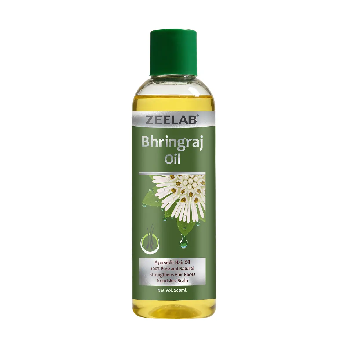 Zeelab Bhringraj Hair Oil | Ayurvedic Hair Oil for Hair Fall Control & Hair Growth