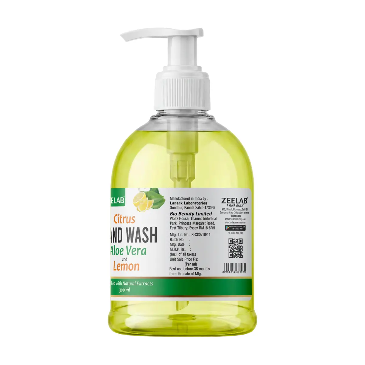Zeelab Citrus Hand Wash - 300ml