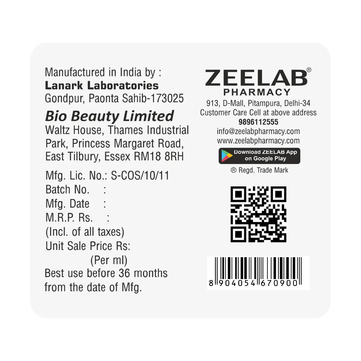 Zeelab Citrus Hand Wash - 300ml